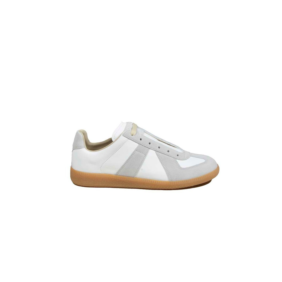 Maison Margiela Low-Top Sneakers In Nappa And Suede