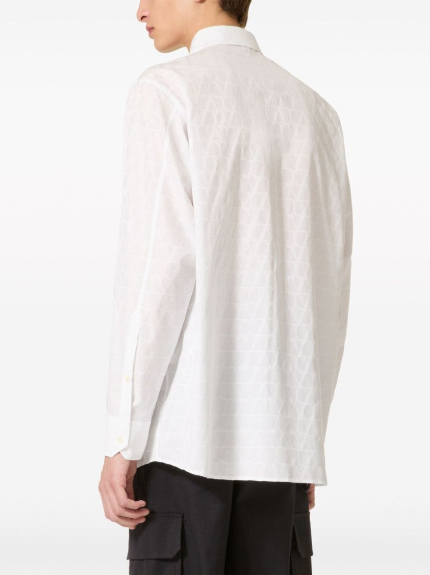 Valentino Garavani Vlogo Signature Monogram Cotton Shirt
