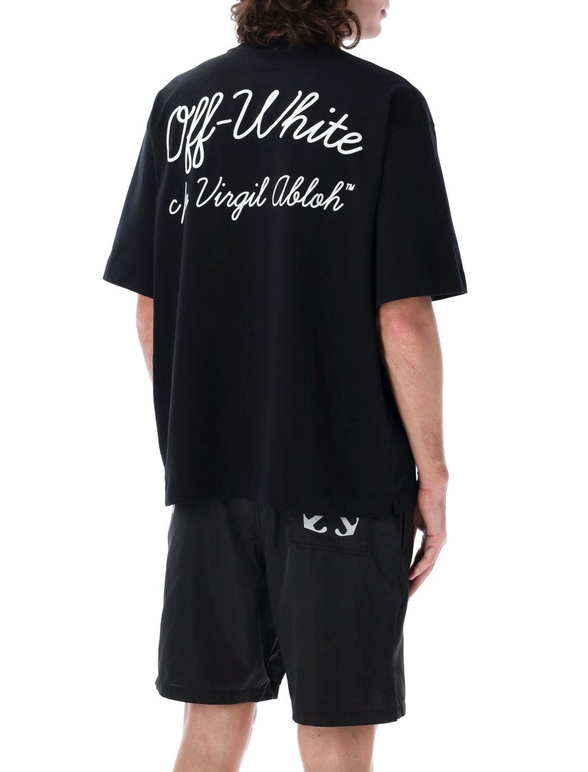 Off-White Script Oversized Cotton Tee