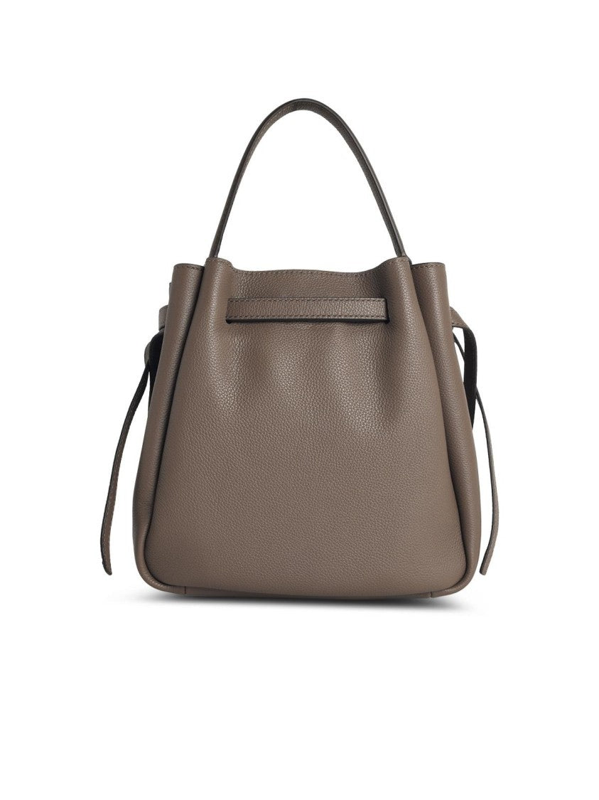 Tory Burch Romy' Bucket Bag In Wild Mushroom Leather
