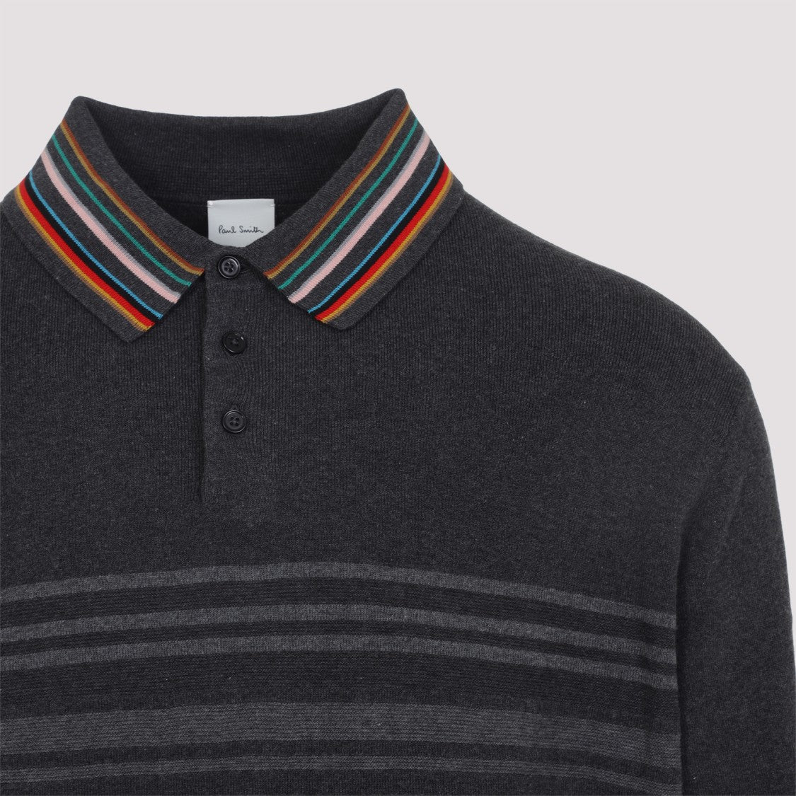 Paul Smith Ls Black Cotton Polo