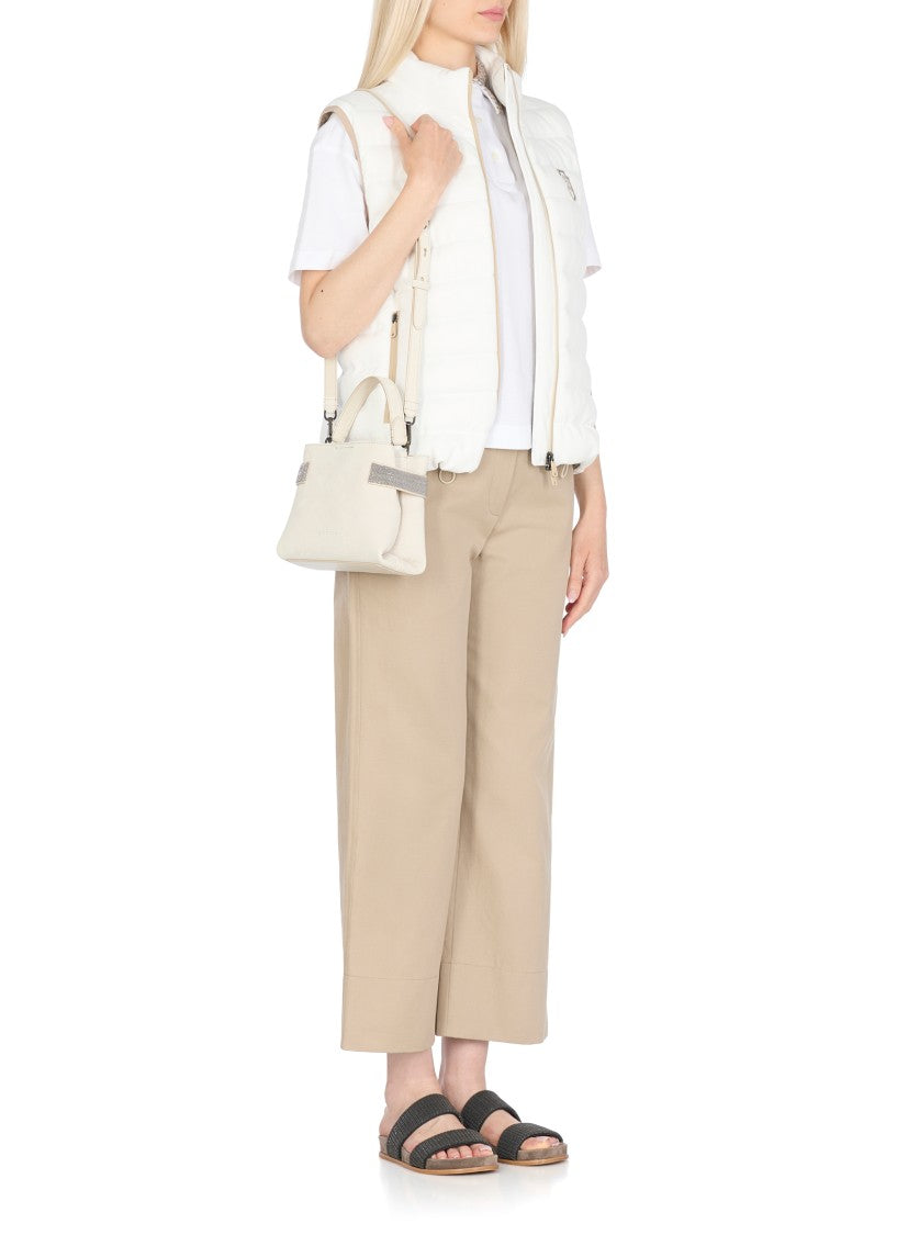 Brunello Cucinelli Suede Leather Hand Bag