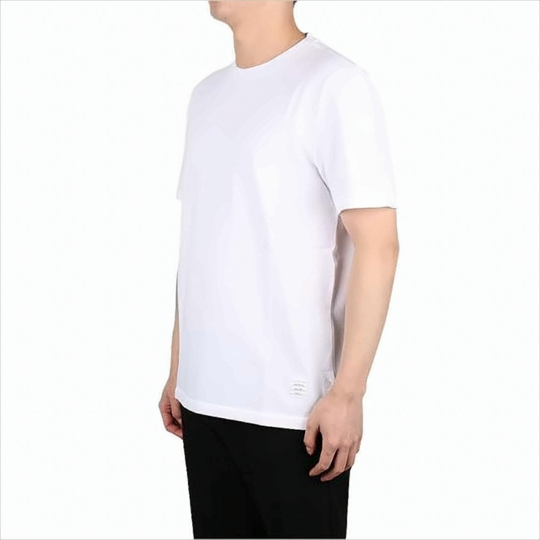 Thom Browne White Cotton Sleeveless T-Shirt With Distinctive Stripe Detail