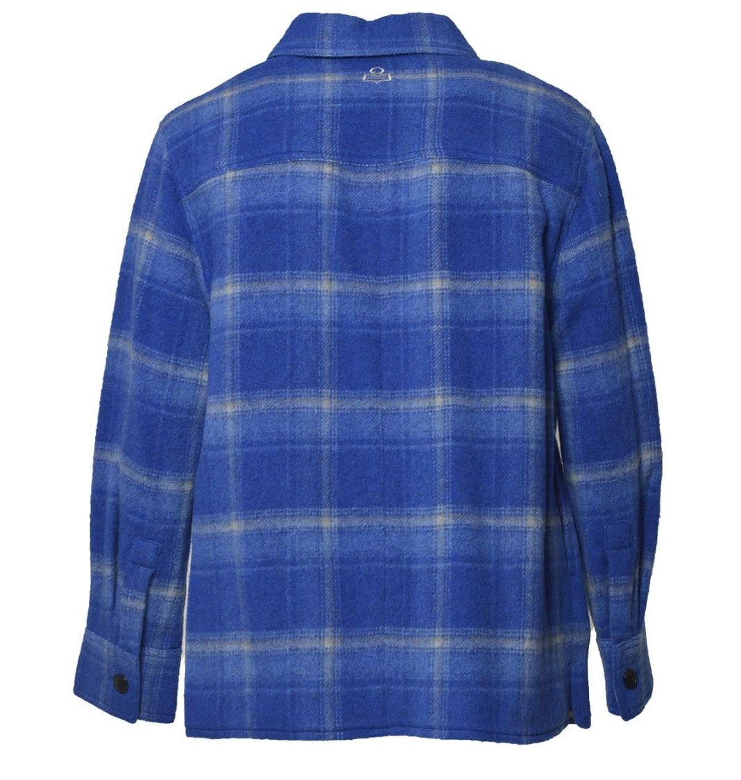 Isabel Marant Gervon Blue Check Wool Jacket