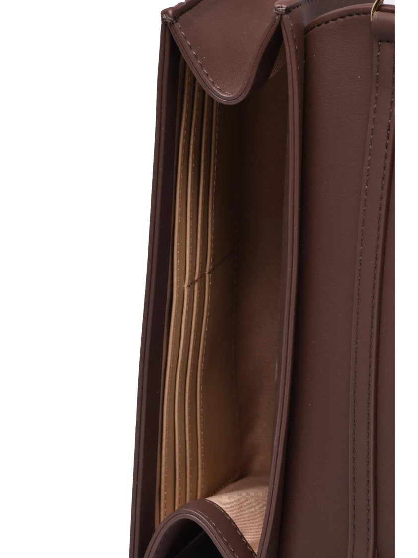Love Moschino Brown Polyurethane Crossbody Bag