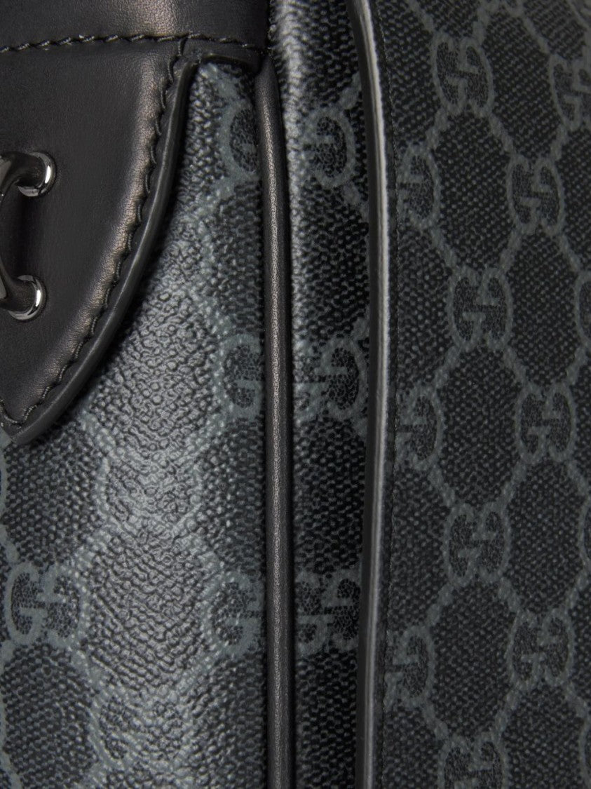 Gucci Black Gg Monogram Medium Crossbody Bag