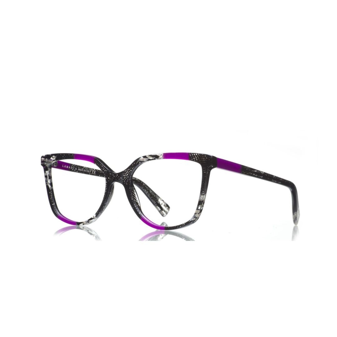 Lamarca Mosaico 154 Bold Square Frame Eyeglasses With Mosaic Pattern