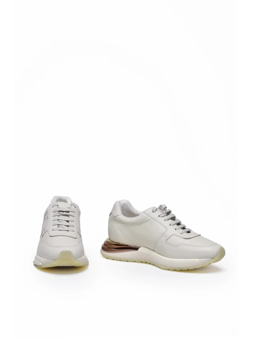 Salvatore Ferragamo White Leather Sneakers