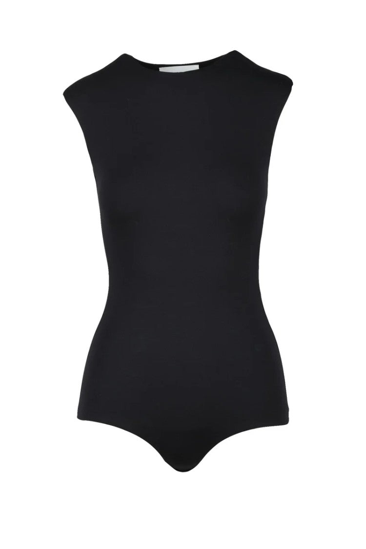 Sportmax Polyamide Elastane Bodysuit - Black