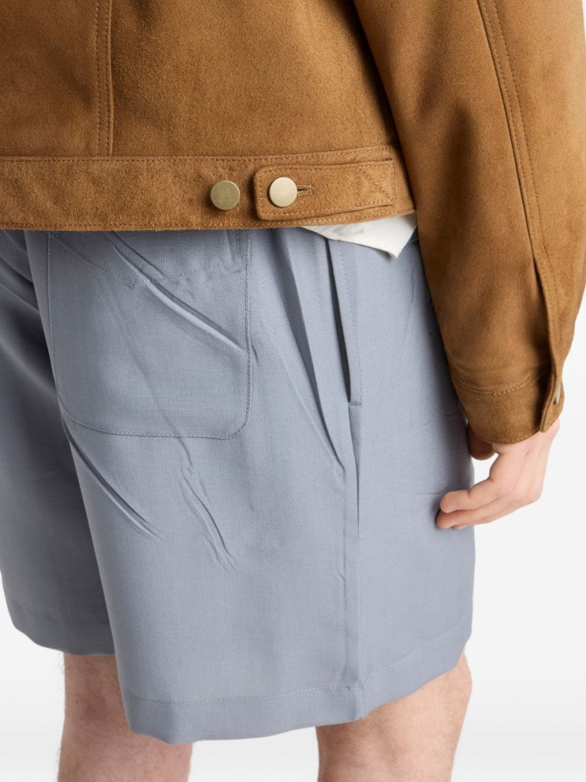 Prada Brown Suede Trucker Tailored Pockets Jacket