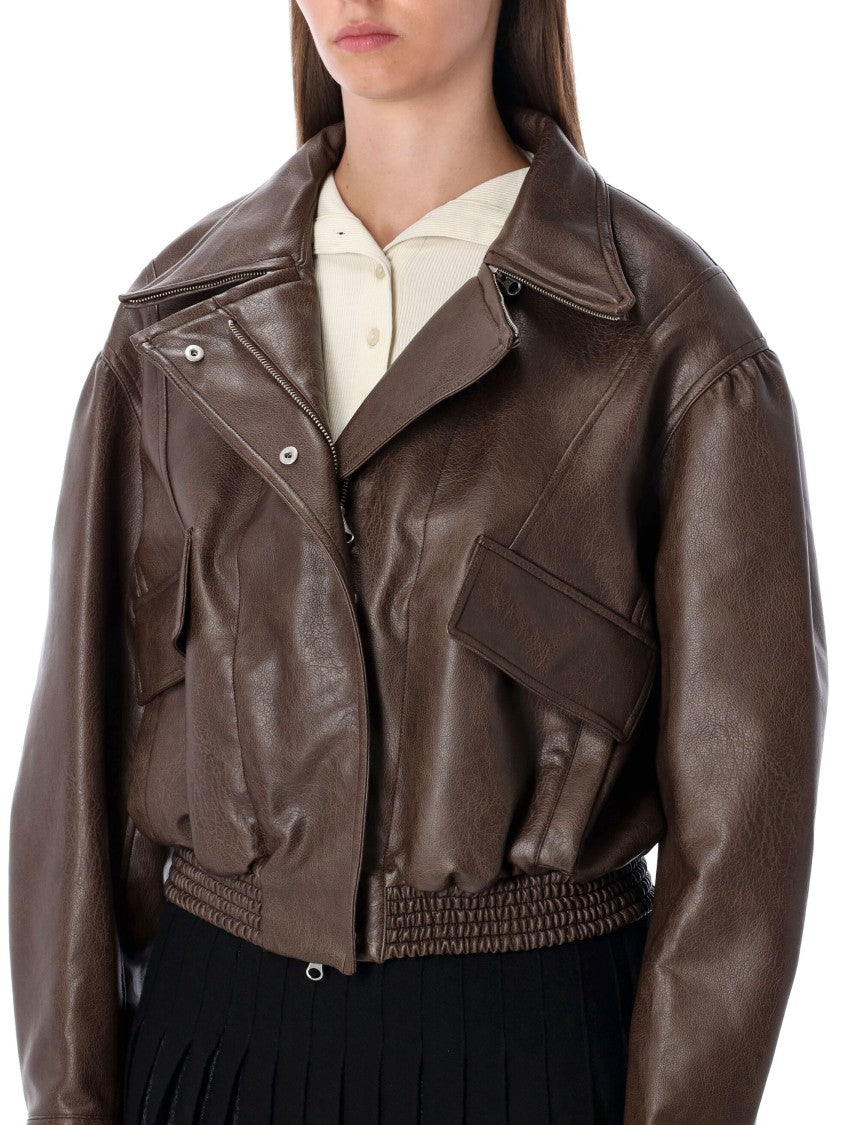 Low Classic Eco Leather Bomber Jacket