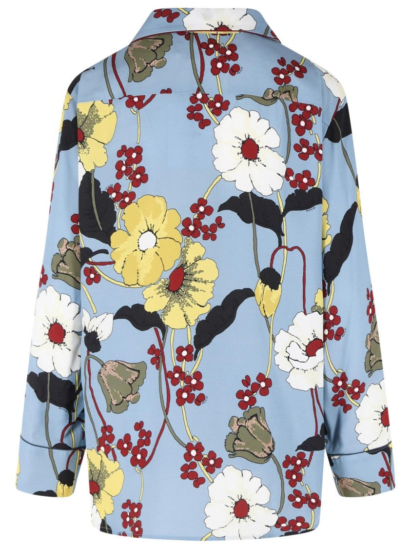 Marni Light Blue Viscose Shirt