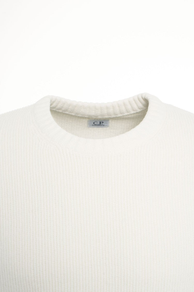 C.P. Company Timeless Crew Neck Sweater With Iconic Lens Detail