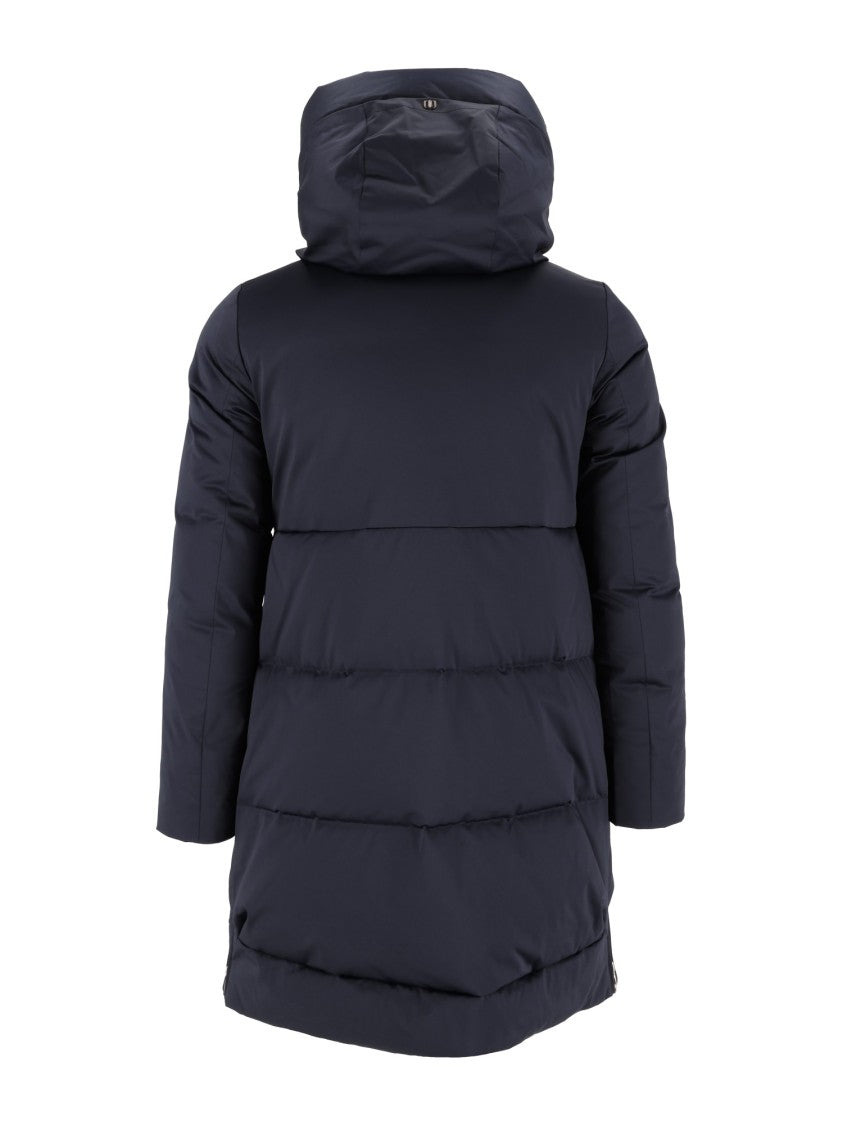 Duno Padded Down Jacket With High Collar And Quilted Design