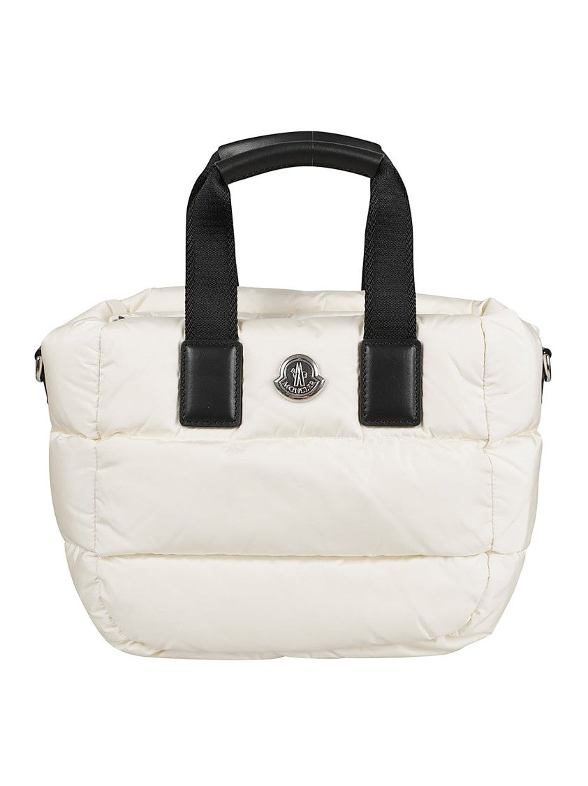 Moncler Padded Water-Repellent Nylon Handbag With Leather Accents