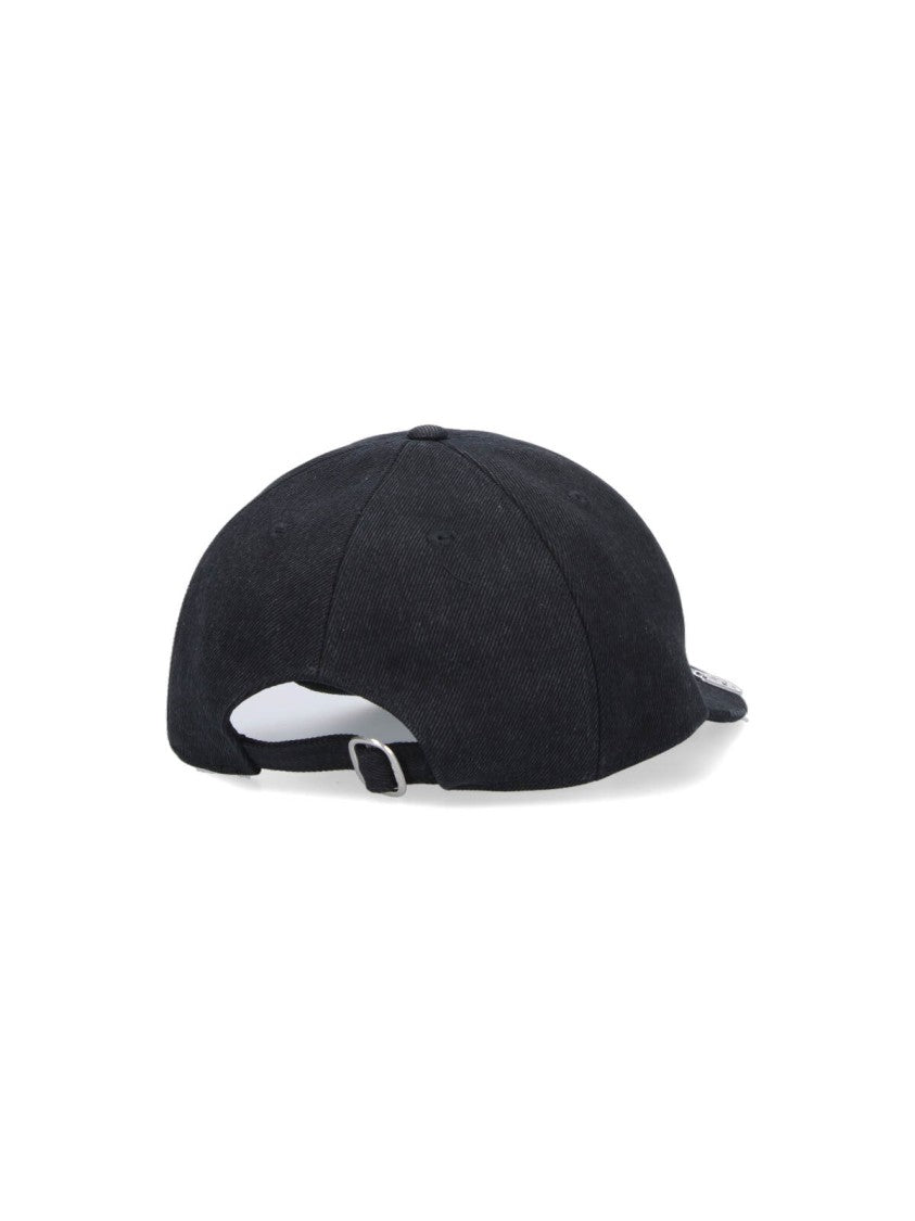 Off-White Curved Visor Baseball Cap In Black Cotton