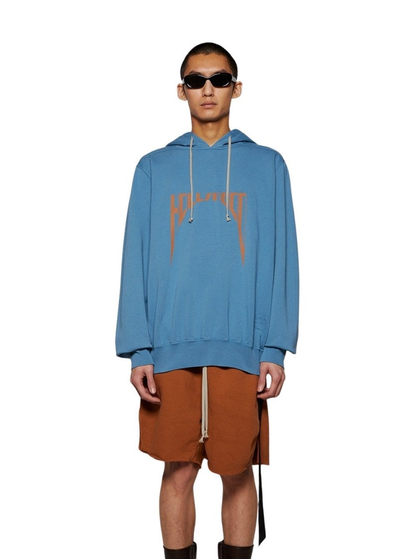 Drkshdw By Rick Owens Oversized Hoodie Toothpaste And Orange
