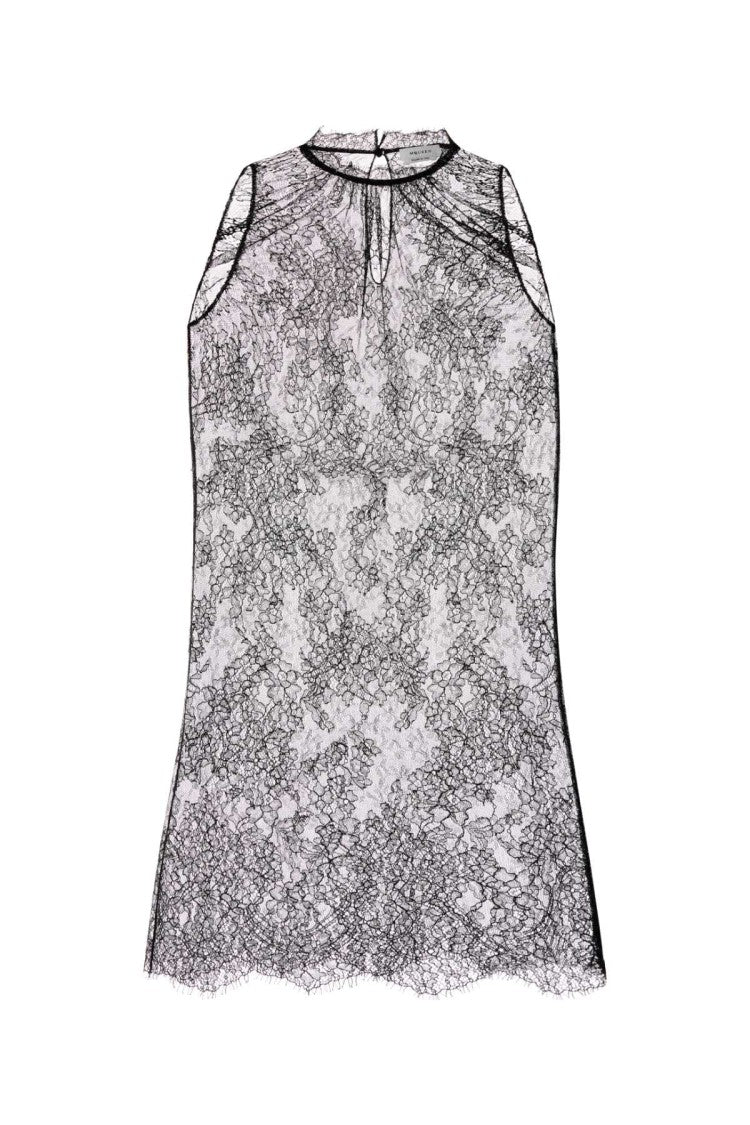 Alexander Mcqueen Black Lace Top