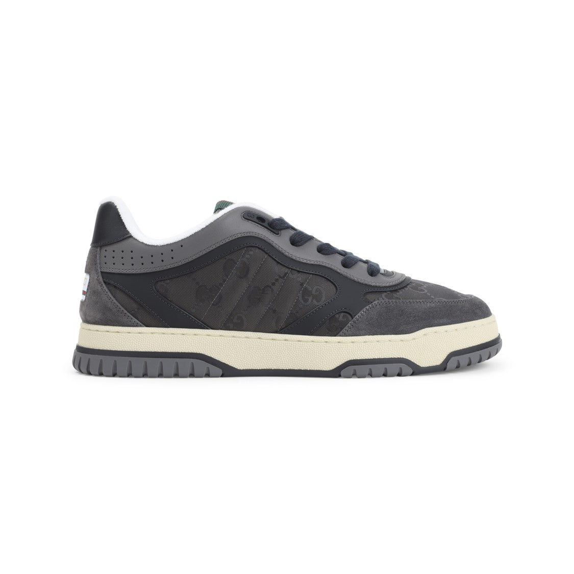 Gucci Low-Top Sneakers With Embossed Detailing And Signature Striped Tongue