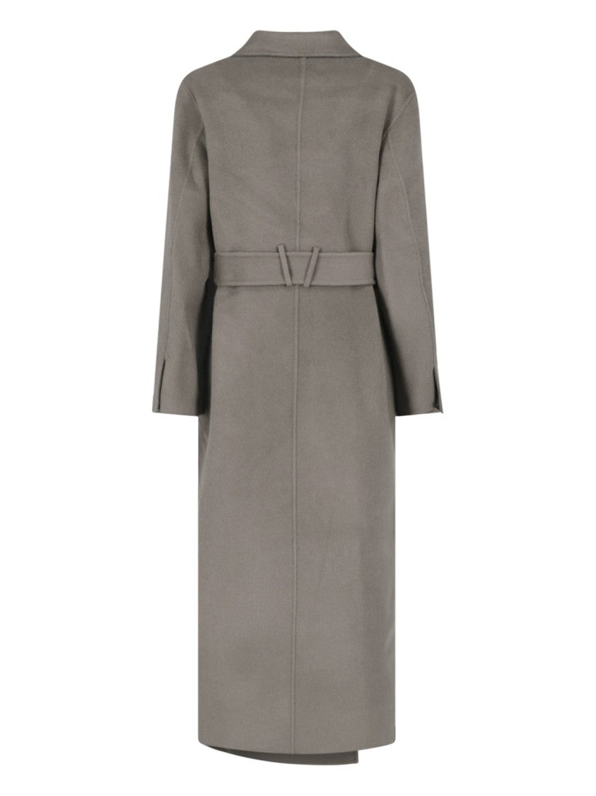 Ivy & Oak Grey Iocelia Belted Wool Coat