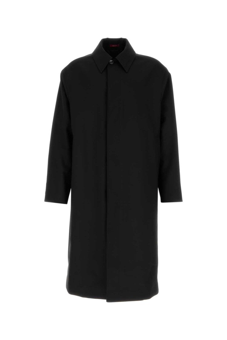 Gucci Black Wool Overcoat