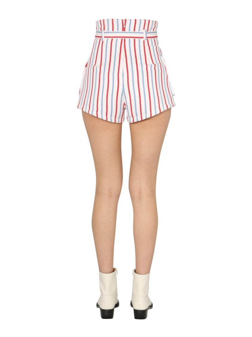 Philosophy Di Lorenzo Serafini High-Waisted Tailored Shorts With Removable Belt