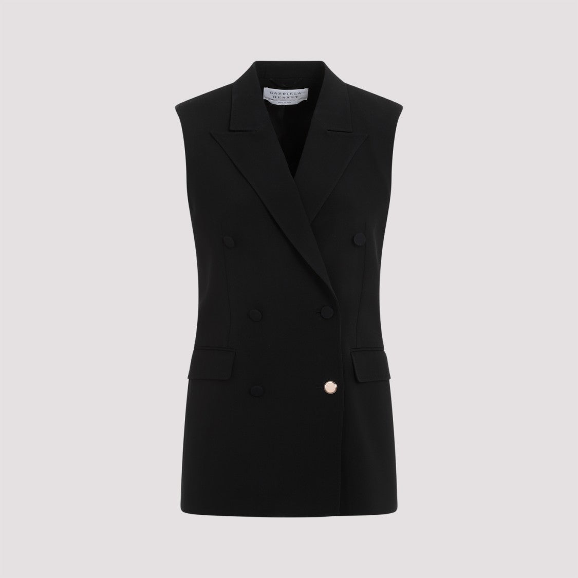 Gabriela Hearst Black Silk Mayte Vest