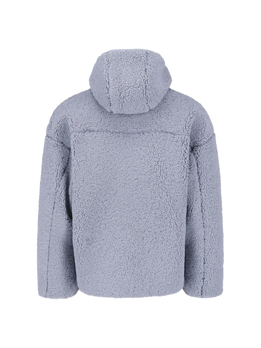 Diesel Grey S-Zat Teddy Hooded Zip Sweatshirt