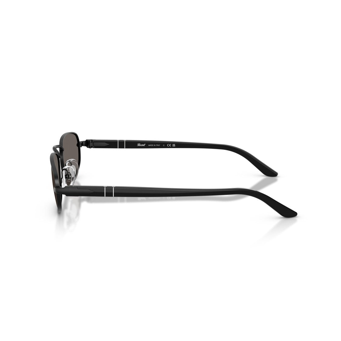 Persol 0Po1028s Oval Metal Frame Sunglasses With Dark Lenses