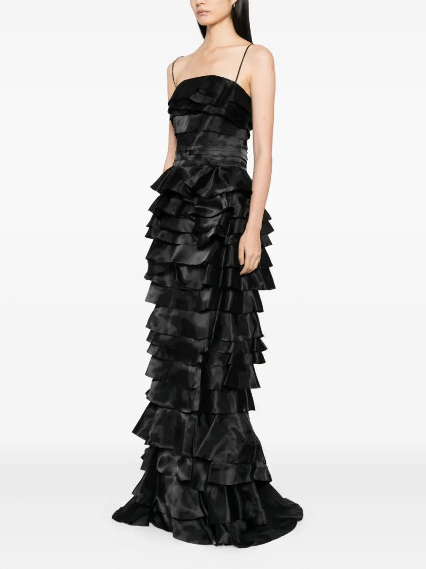 Saiid Kobeisy Layered Organza Long Dress