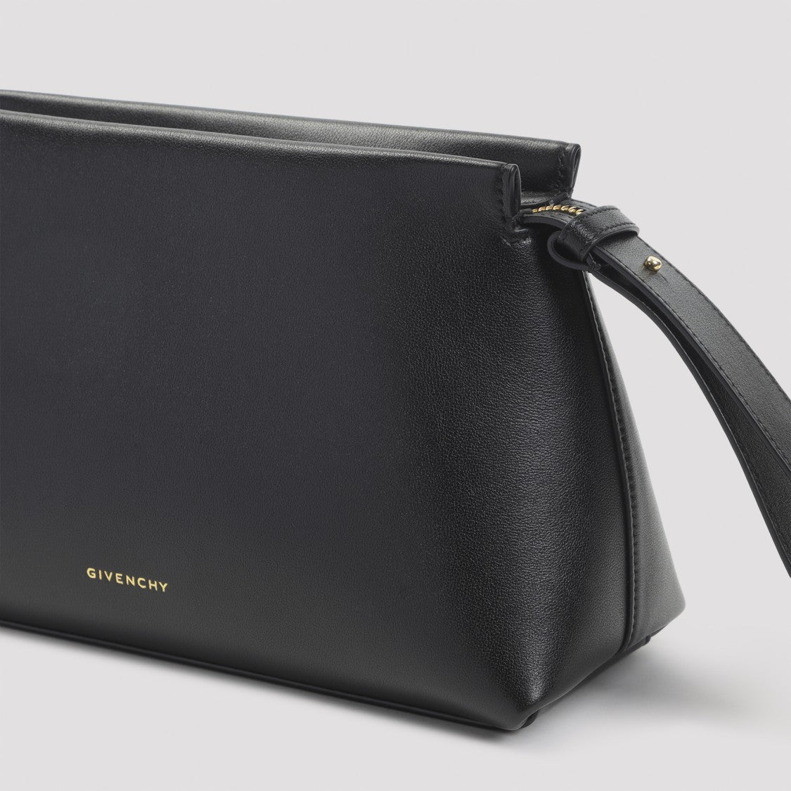 Givenchy Structured Black Calf Leather Belt Bag