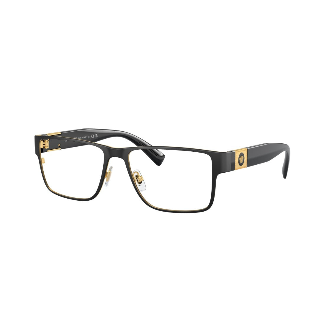 Versace 0Ve1274 Rectangular Black Eyeglasses