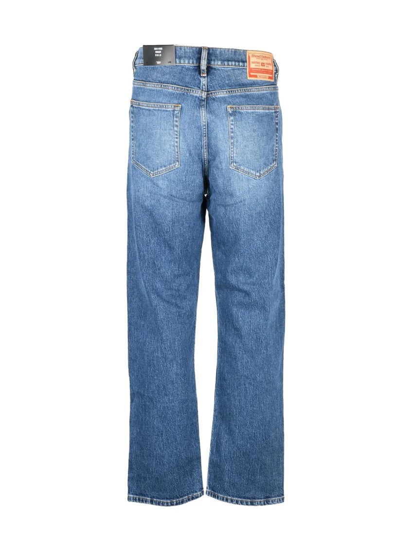 Diesel Blue Cotton-Blend Stretch Jeans