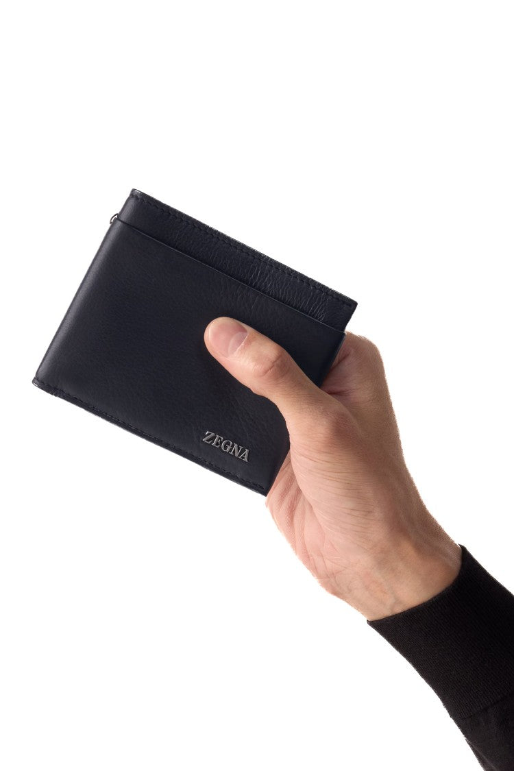Zegna Second Skin Dark Brown Leather Wallet