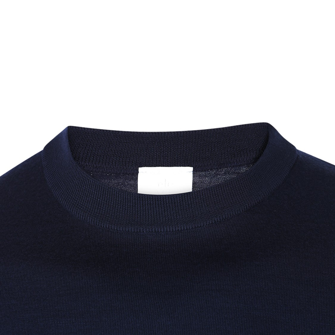 Eleventy Deep Blue Classic Crew Neck Sweater