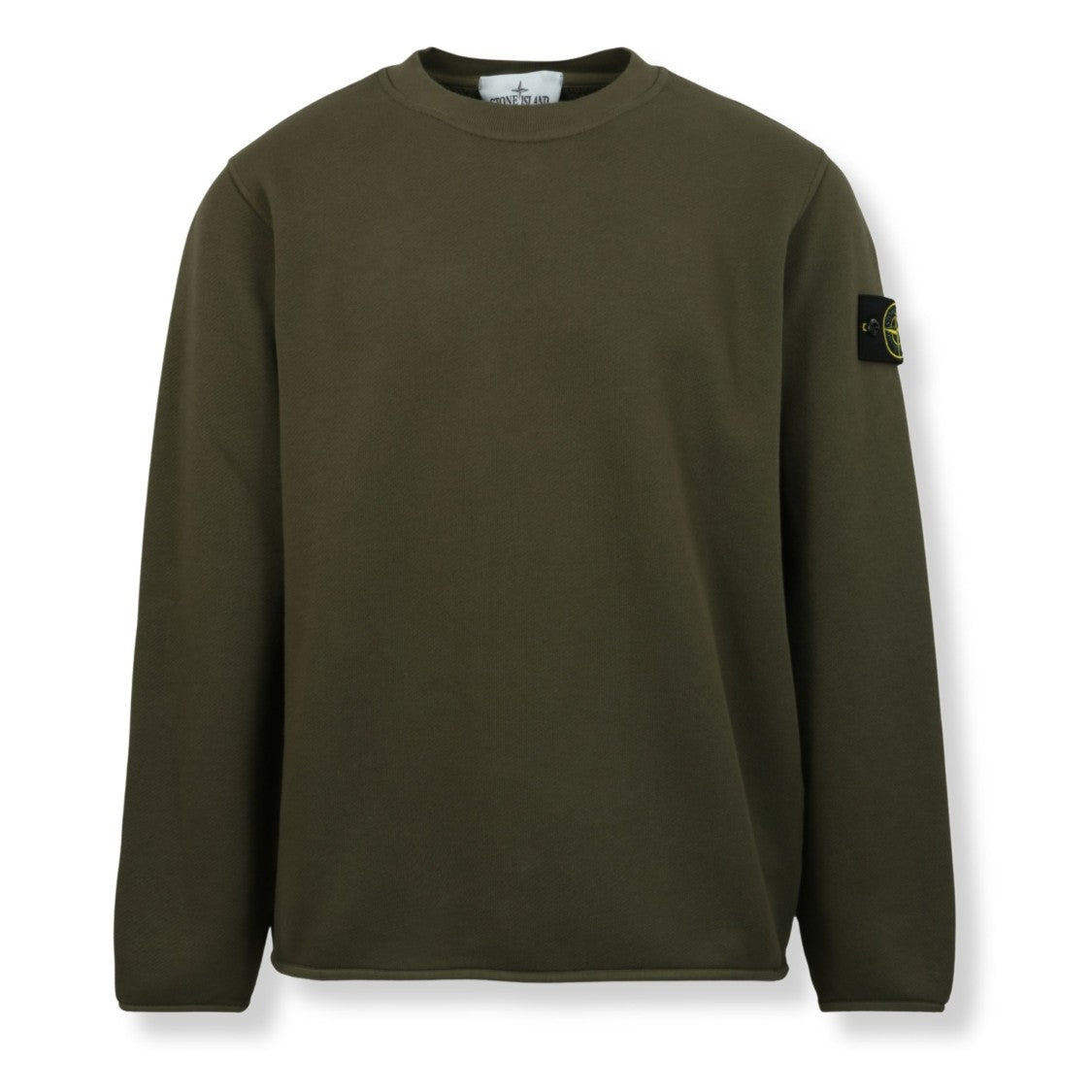 Stone Island Crewneck Sweatshirt With Ribbed Detailing