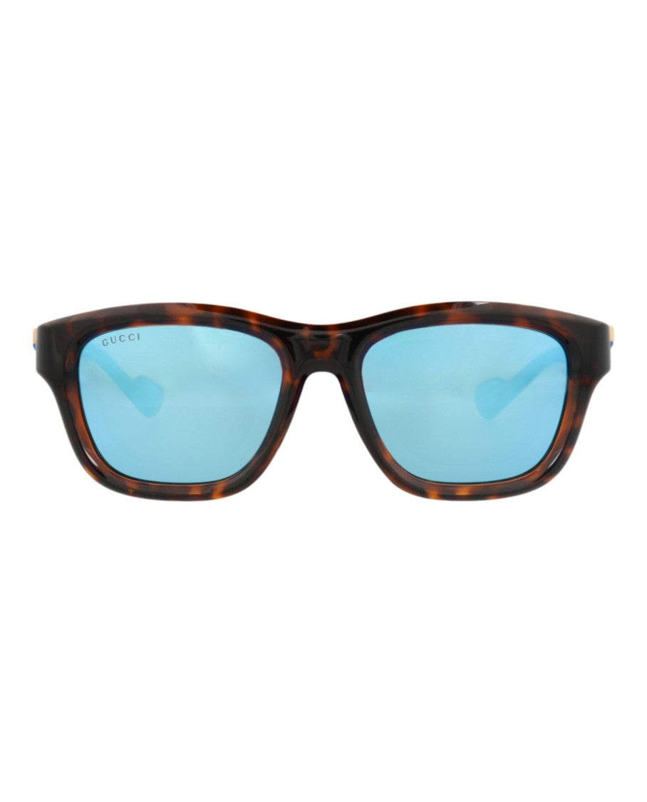 Gucci Square-Frame Injection Sunglasses
