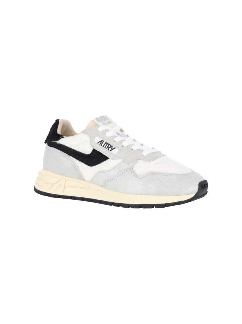 Autry Silver Leather Reelwind Low Sneakers