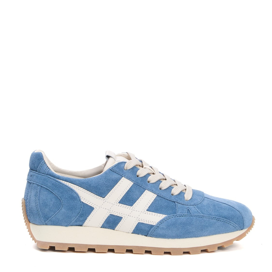 Hogan 86R Running Suede Light Blue Sneakers