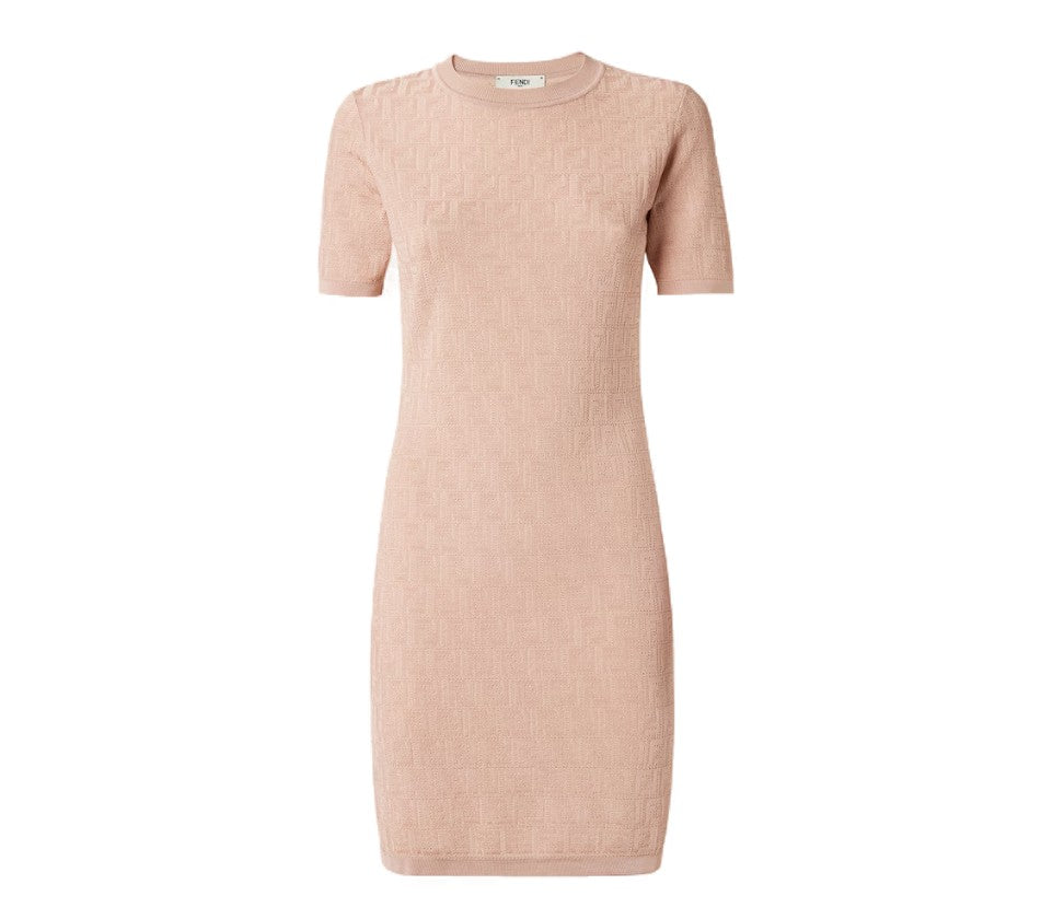 Fendi Textured Fitted Dress