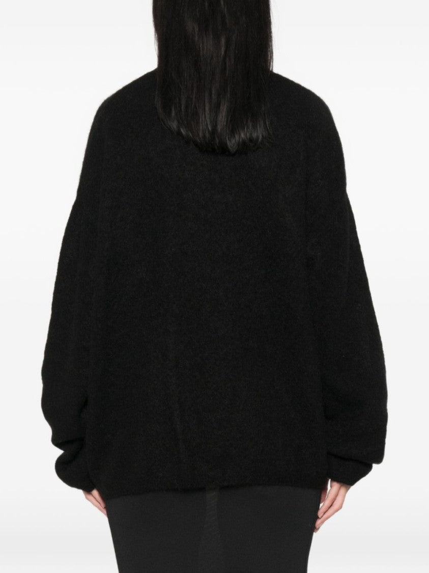 The Frankie Shop Relaxed Oversized Voluminous-Sleeve Knit Sweater