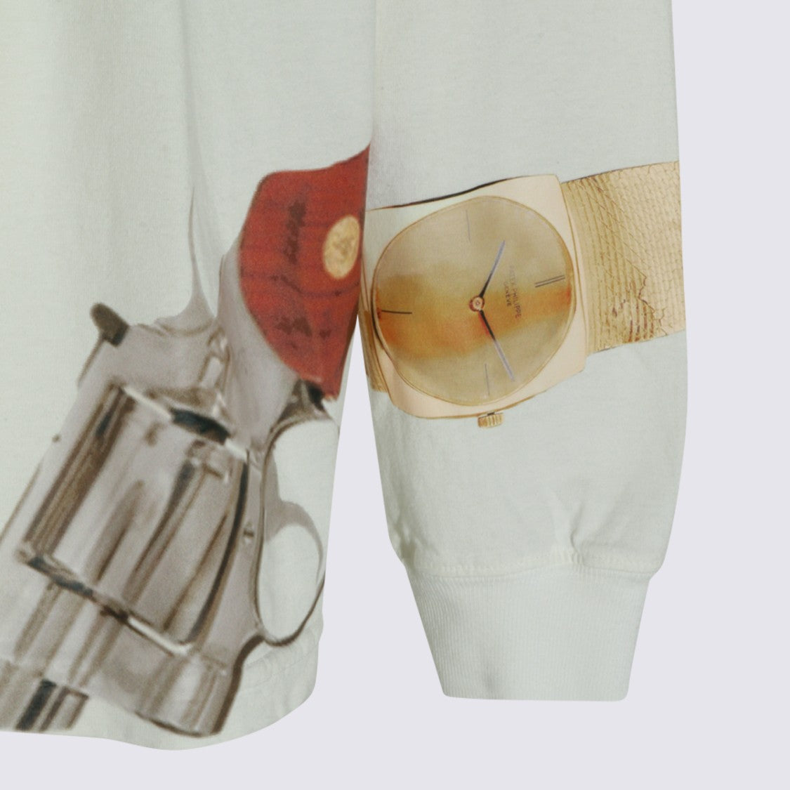 Awge White Graphic Long-Sleeve Shirt With Edgy Prints