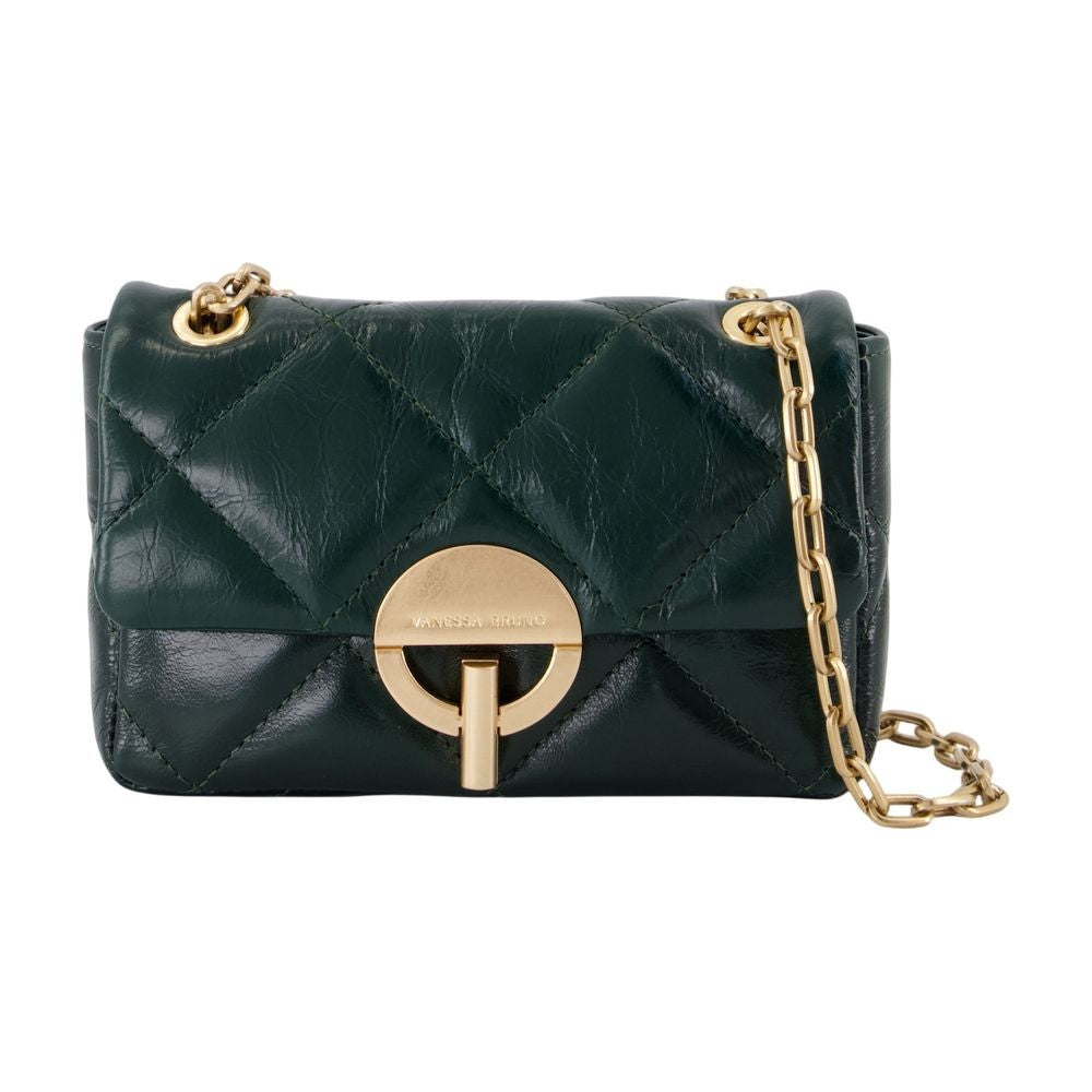 Vanessa Bruno Nano Moon Wallet On Chain - Leather - Green