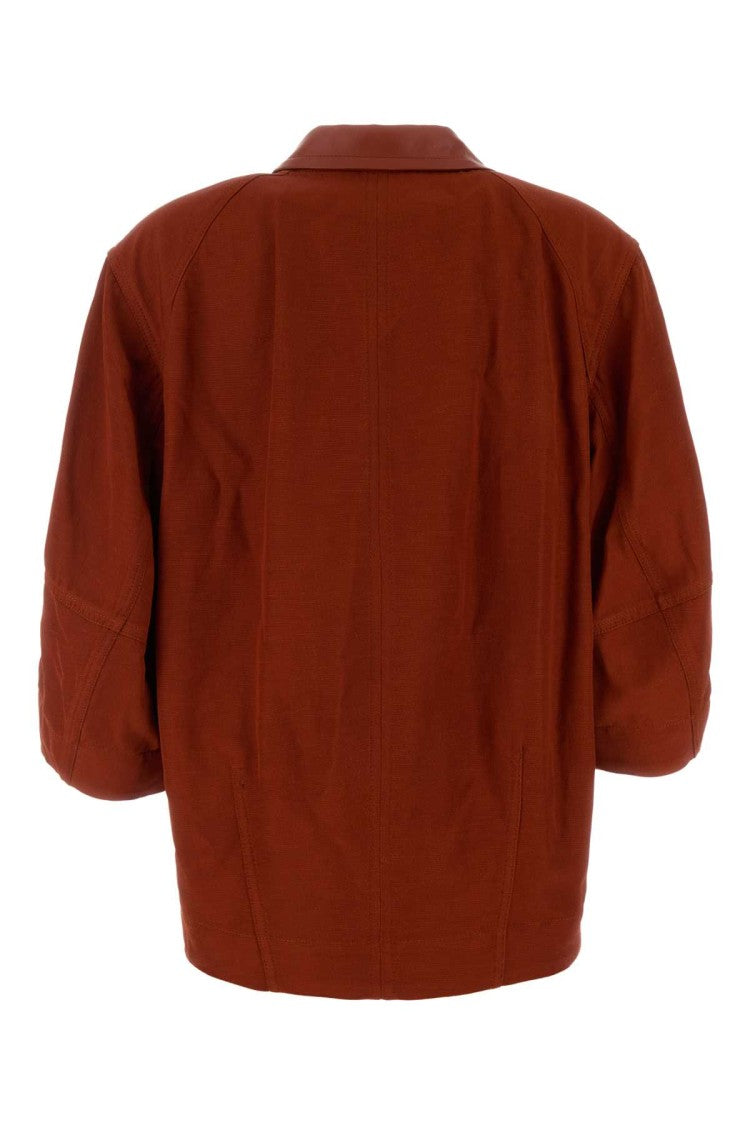 Bottega Veneta Tiziano Red Viscose Blend Blouse