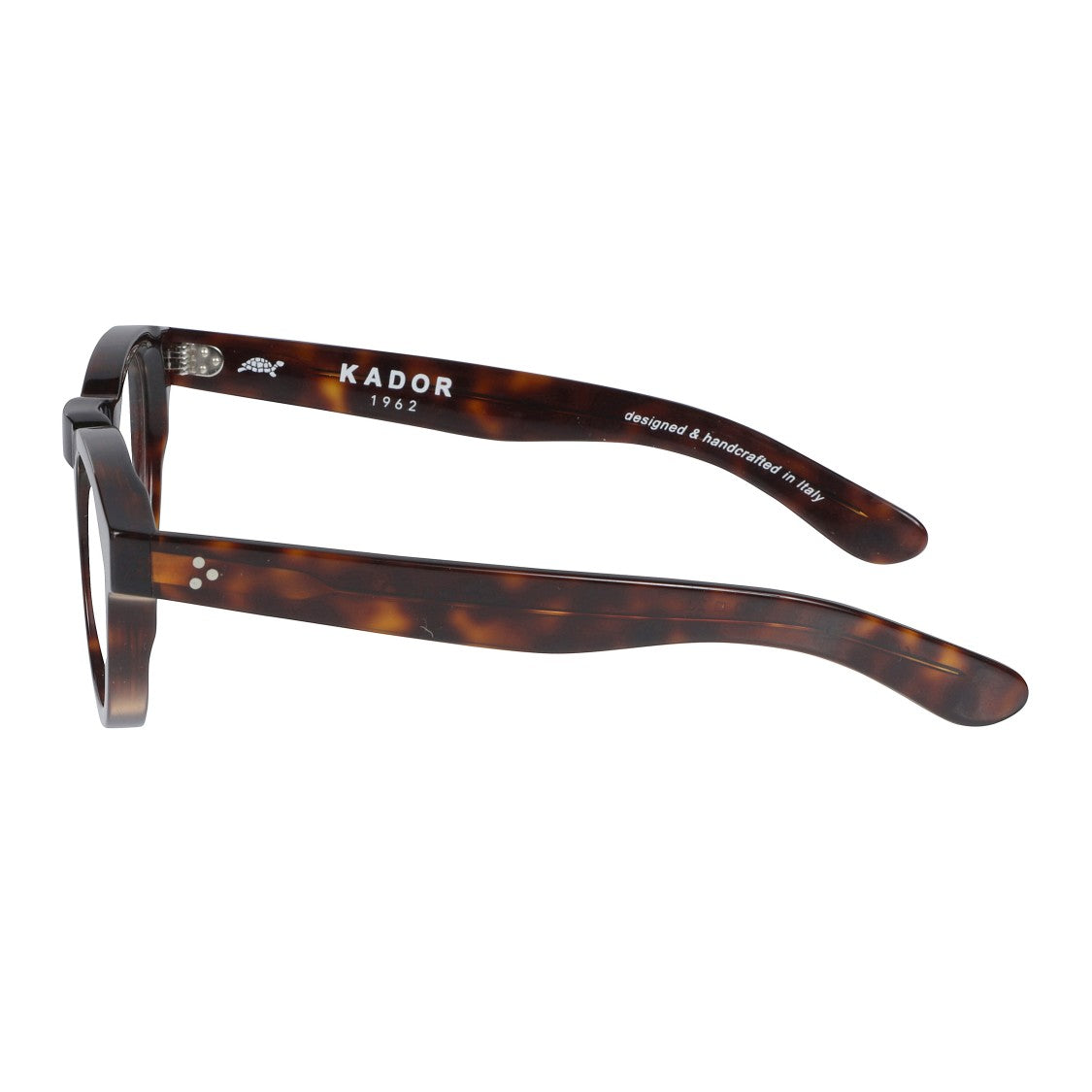 Kador Kosmo/N Round Tortoiseshell Frame Eyeglasses With Metallic Accents