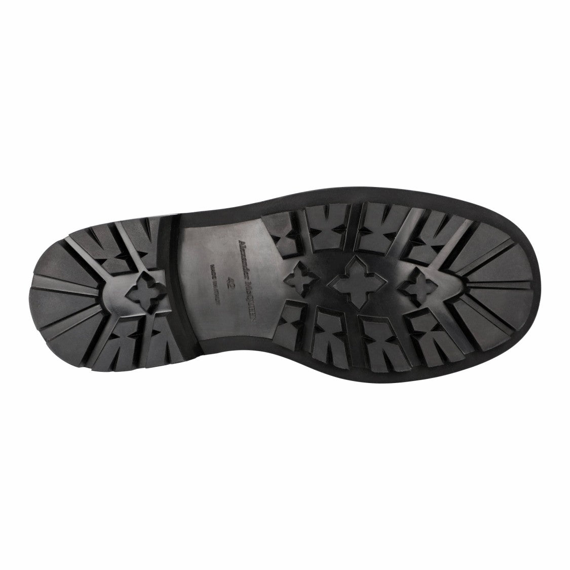 Alexander Mcqueen Smooth Leather Combat Boots