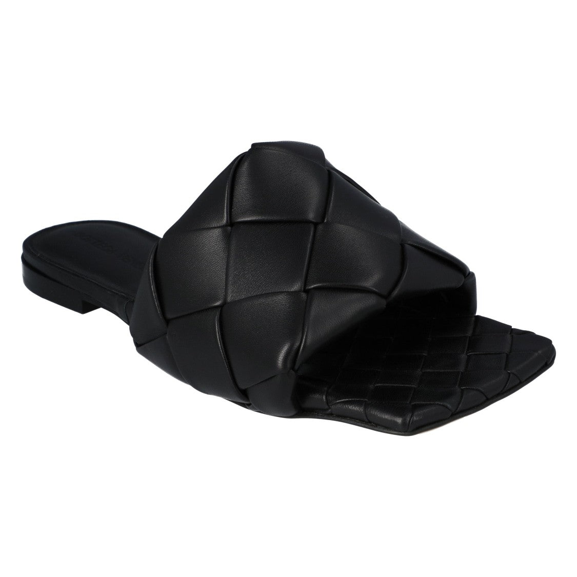 Bottega Veneta Lido Flat Sandal Black