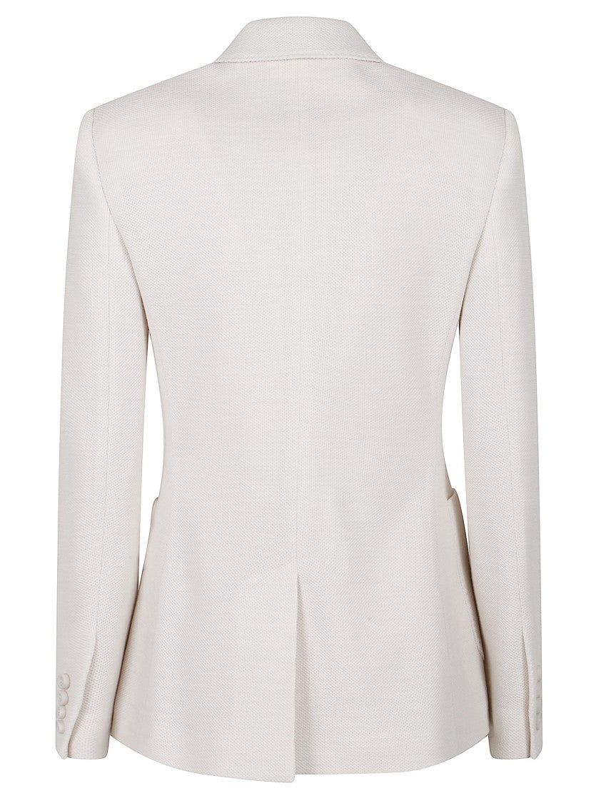 Max Mara Mxmutilita Tailored White Virgin Wool Jacket