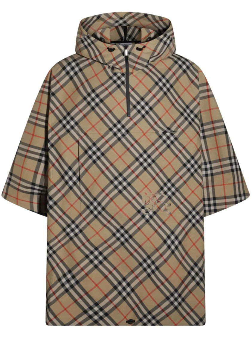 Burberry Cady Cape Beige Checkered Cape