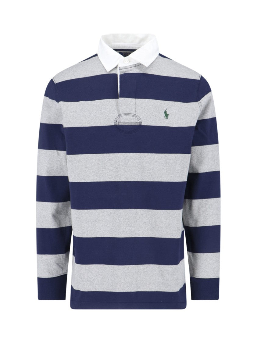 Polo Ralph Lauren "Rugby Shirt" Polo – Grey And Blue